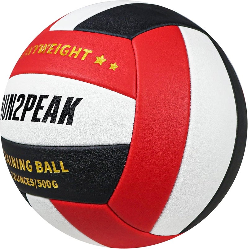RUN2PEAK Setter Training Volleyball Official Size 5 Volleyballs Heavy Weight Ball PU Practice Volley Balls for Indoor Rebounder Equipment Setters Weighted Volleyball Setting Trainer - Image 2